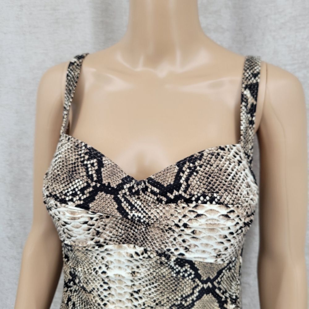 Bond Eye Nip Tuck Snakeskin Snake Print One Piece… - image 2